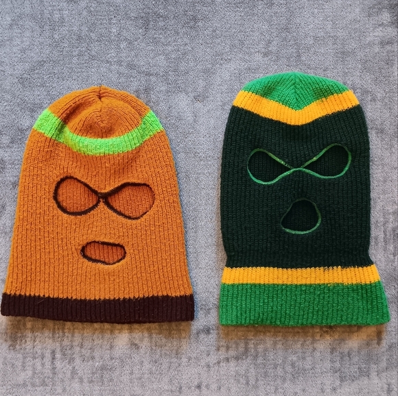 70s 80s Vintage Knit Ski Masks, Retro Snowboarding, Winter Fall Beanie - Picture 2 of 10